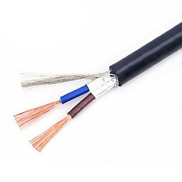 Copper conductor PVC insulated PVC sheathed shielded flexible cable