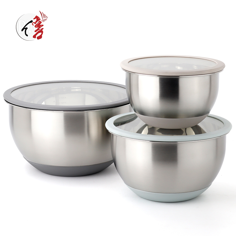 Realwin 6pcs stainless steel mixing bowl set