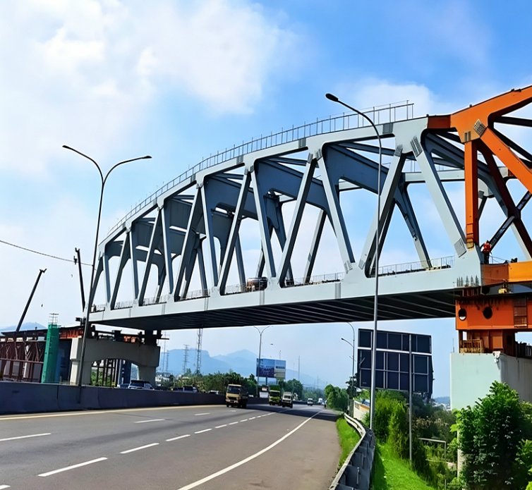 Bridge Engineering: High-Strength Steel-Structure Navigable Bridge Spanning a River