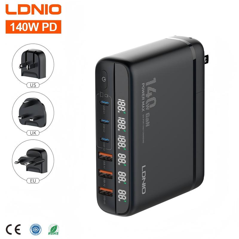 LDNIO A6140C 140W Fast Charger ,EU/US/UK Plug