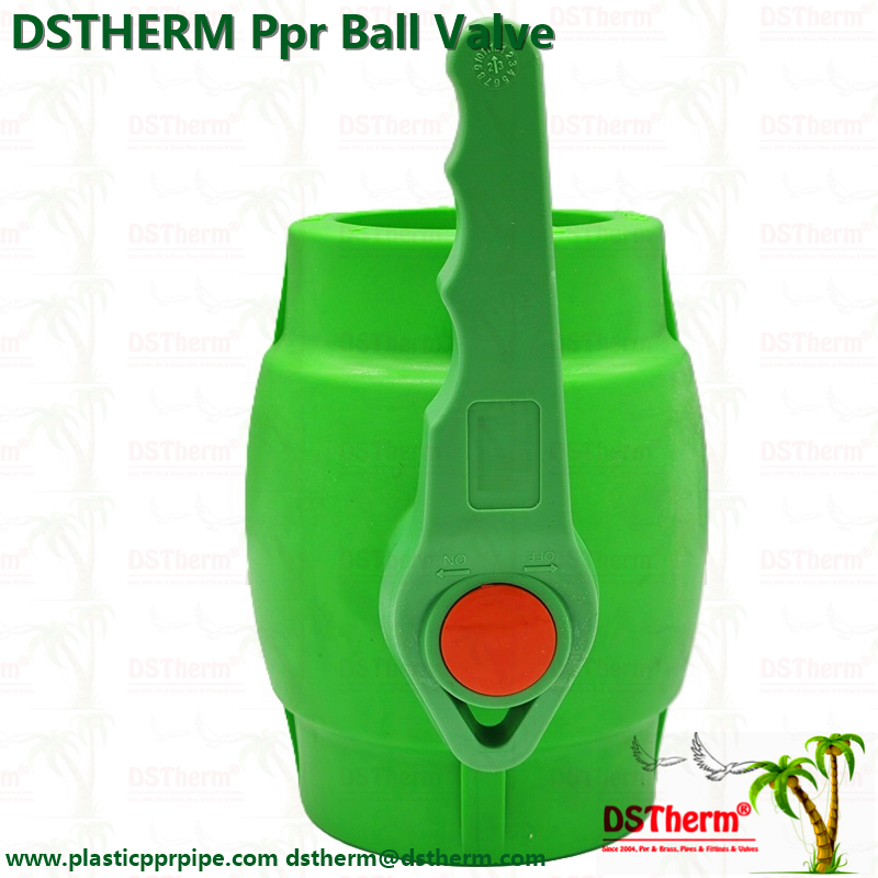 DSTHERM PPR Ball Valve With Waving Handle And Brass Ball