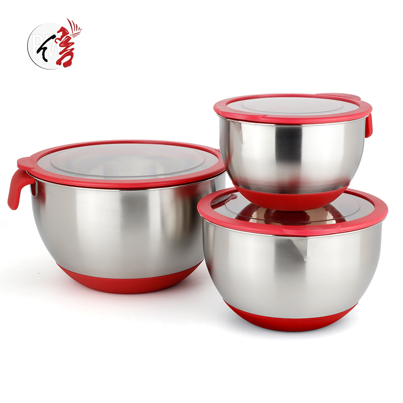 Realwin 6pcs stainless steel mixing bowl set