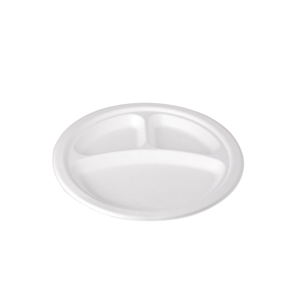 9”3-Compartment Plate