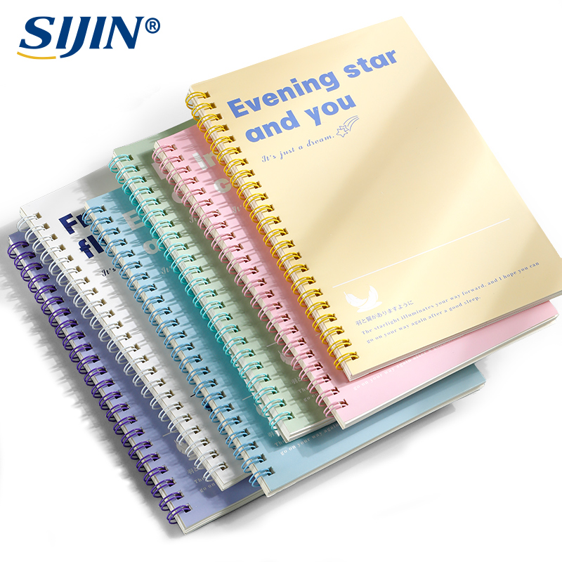 A5 Colorful Spiral Bound Notebook 60 Sheet Inner Pages Office Gift for Wholesale