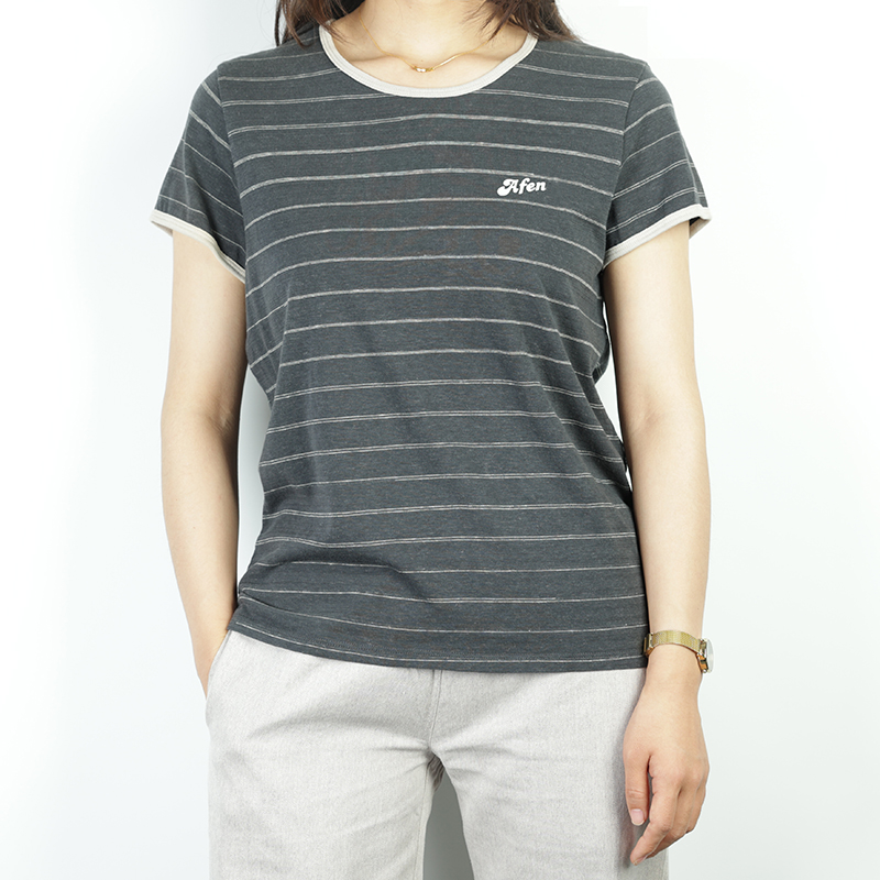 MW0410 Ladies' T-shirt - Hemp Organic Cotton Striped Sweatshirt, 180gsm Blouse