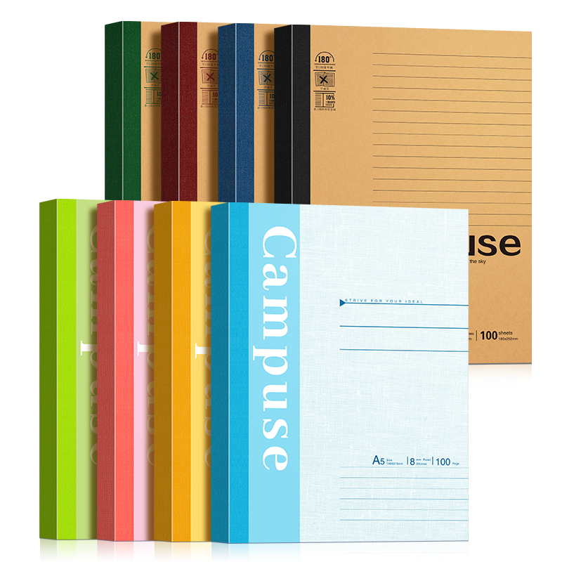 Soft A5/B5 Notebook with 40 Sheets Thick Wireless Adhesive Thermal Binding Factory Wholesale