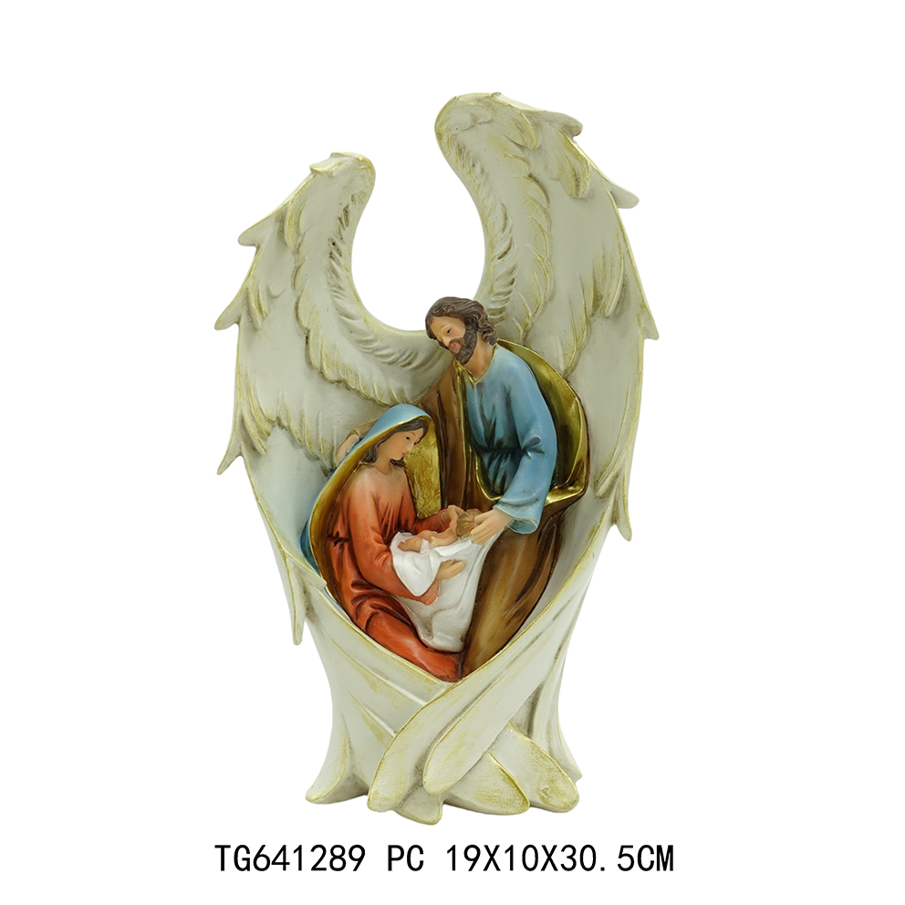 Poly mini religous nativity set christmas decoration