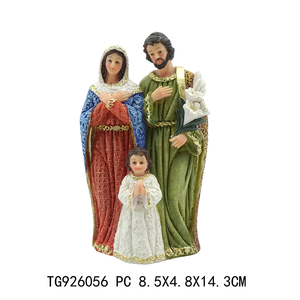 Poly mini religous nativity set christmas decoration