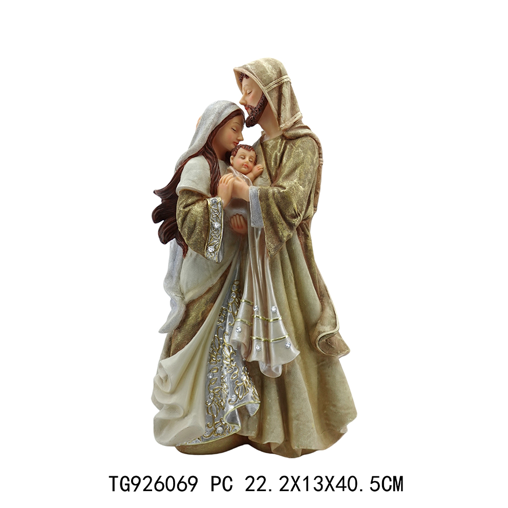Poly mini religous nativity set christmas decoration
