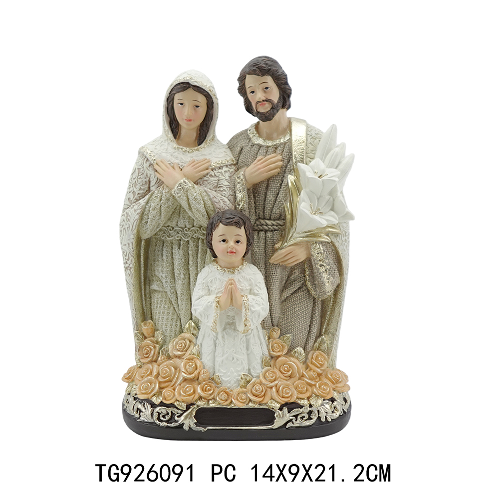 Poly mini religous nativity set christmas decoration