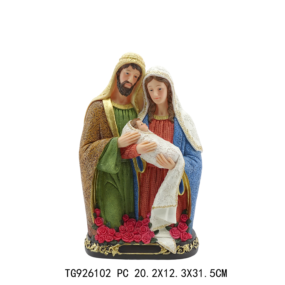Poly mini religous nativity set christmas decoration