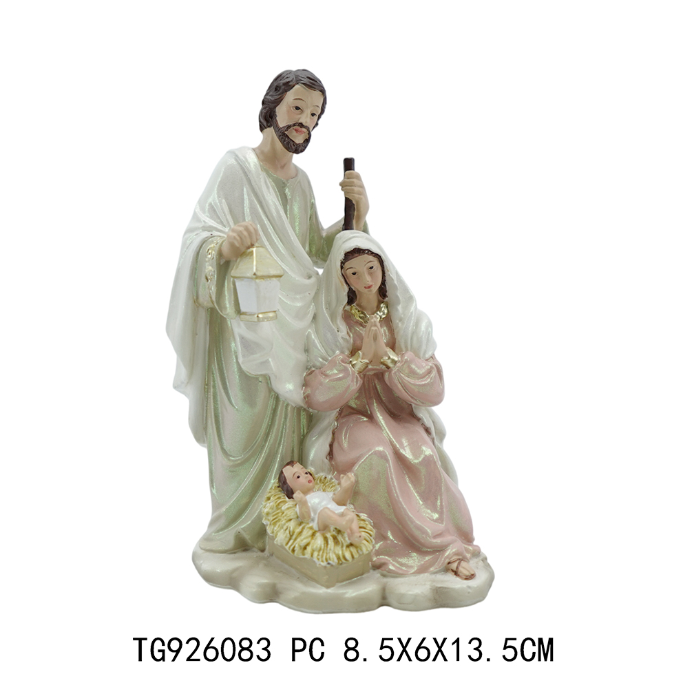 Poly mini religous nativity set christmas decoration