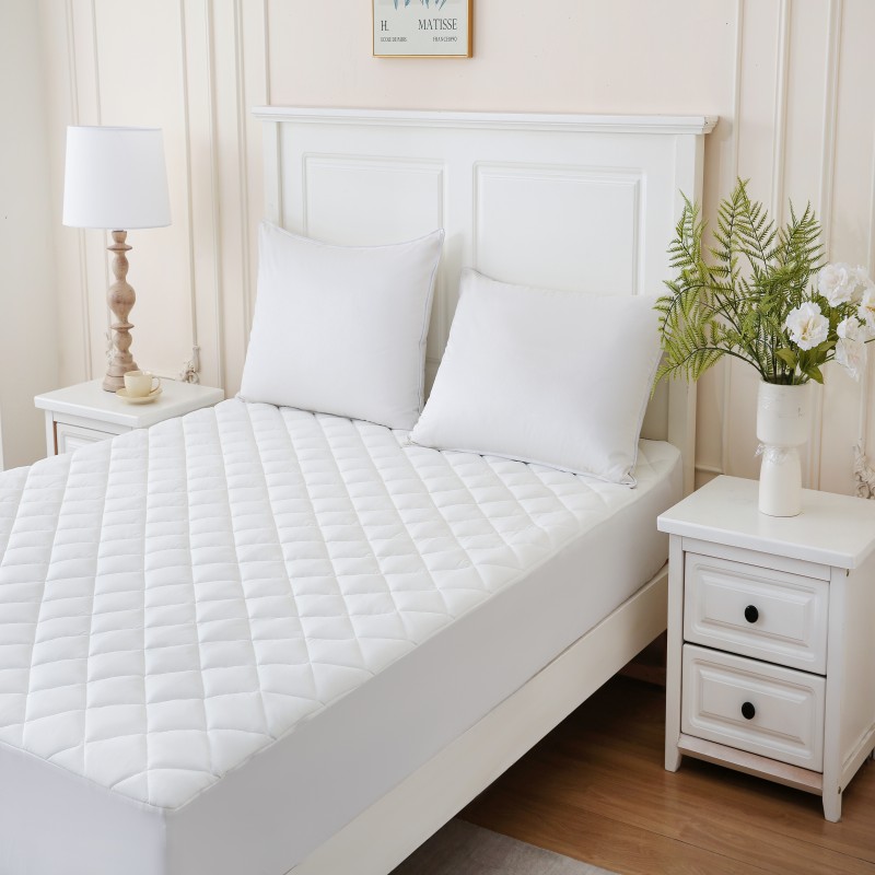 Nylon Jersey Cooling Quilted Mattress Pad