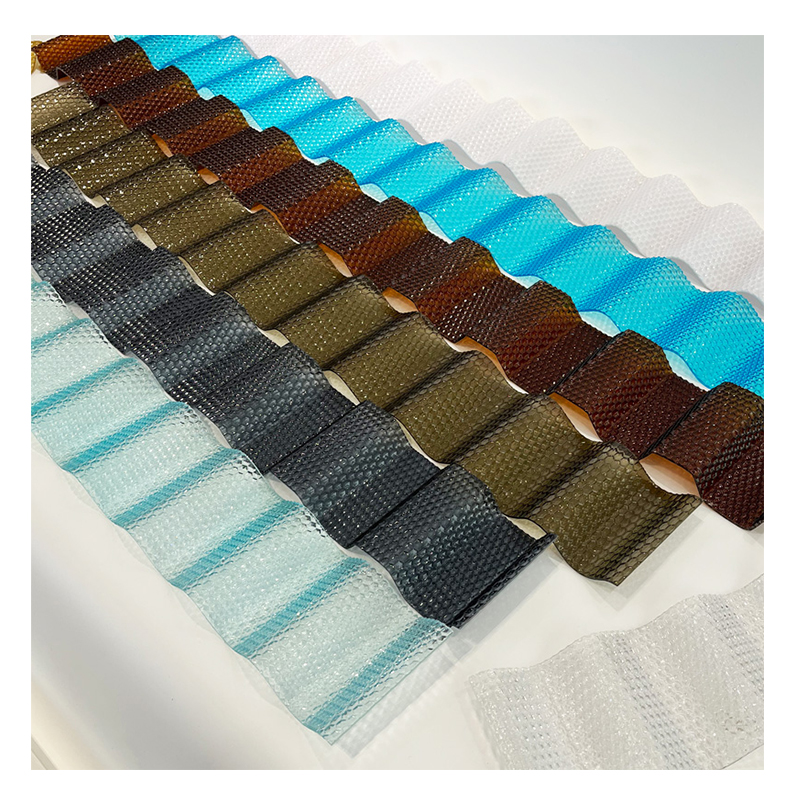SINHAI Embossed diamond corrugated polycarbonate sheet