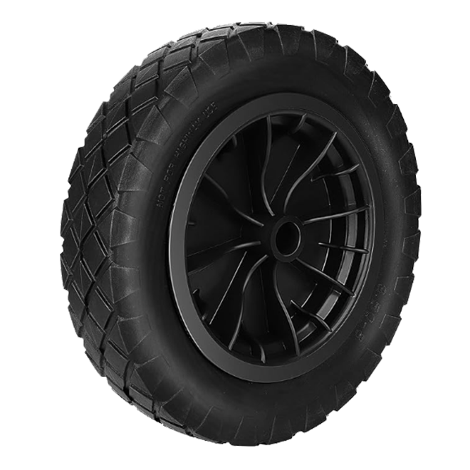 Puncture proof PU wheelbarrow wheel