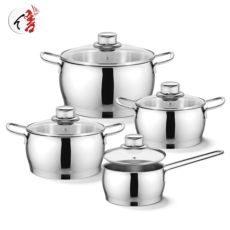 Realwin 8pcs stainless steel cookware set