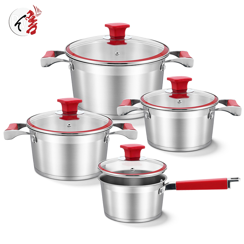 Realwin 8pcs stainless steel cookware set