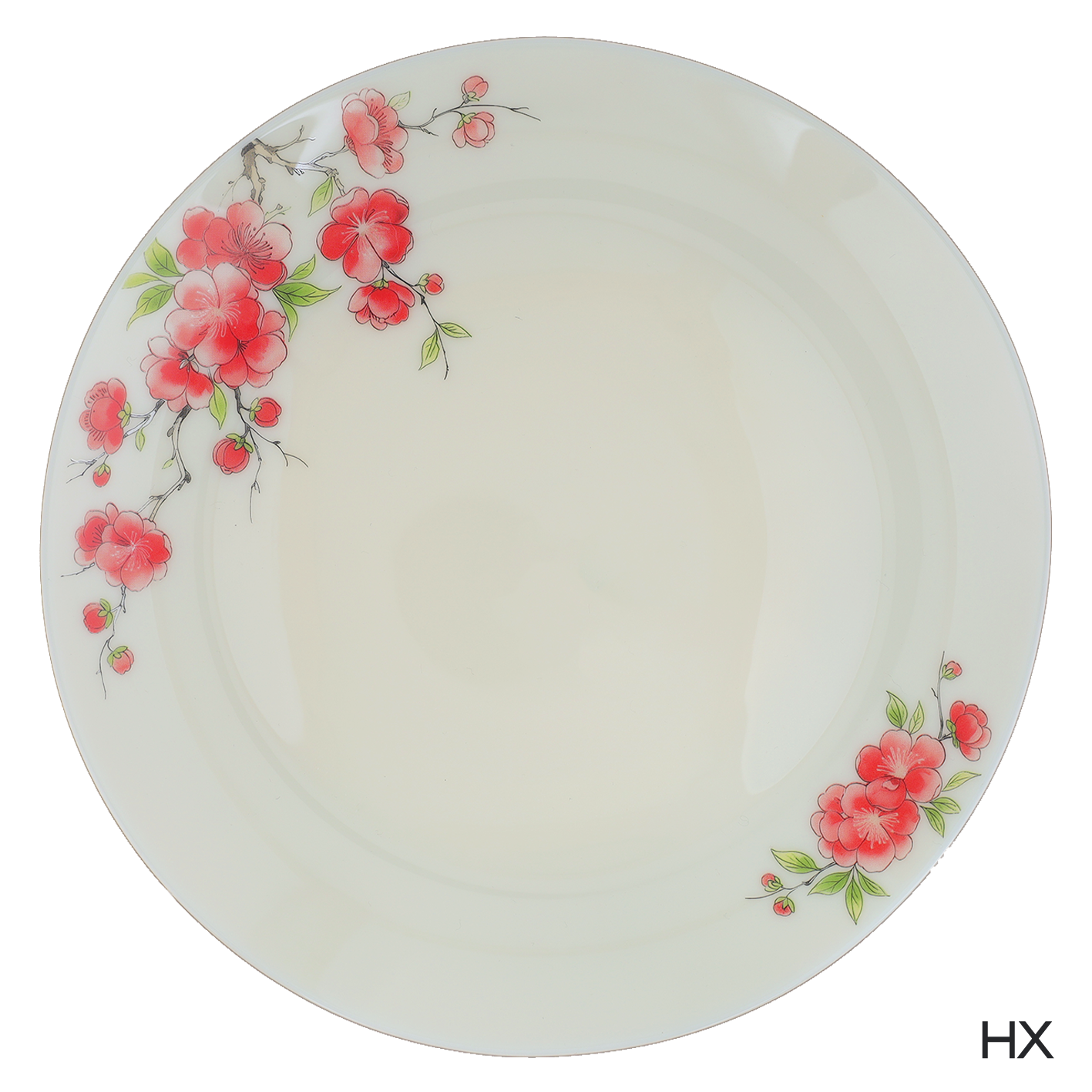 2026 new arrival of 12 flowers goddess jade glass shallow plates