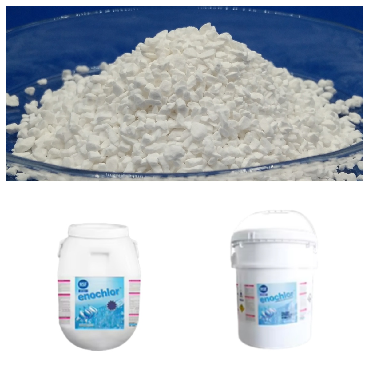 Sodium hypochlorite dihydrate granules