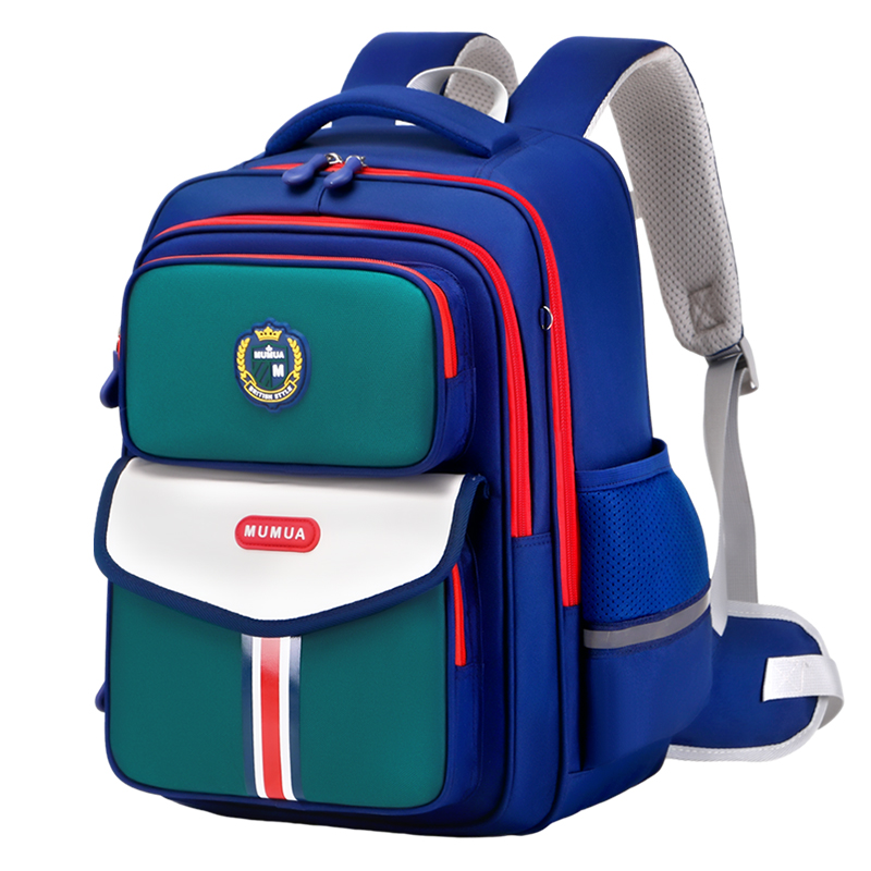 British Academic Style Backpack, Light weight and Waterproof Backrest Bag for Primary Students