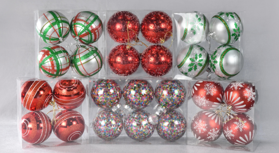 Christmas glass ornaments