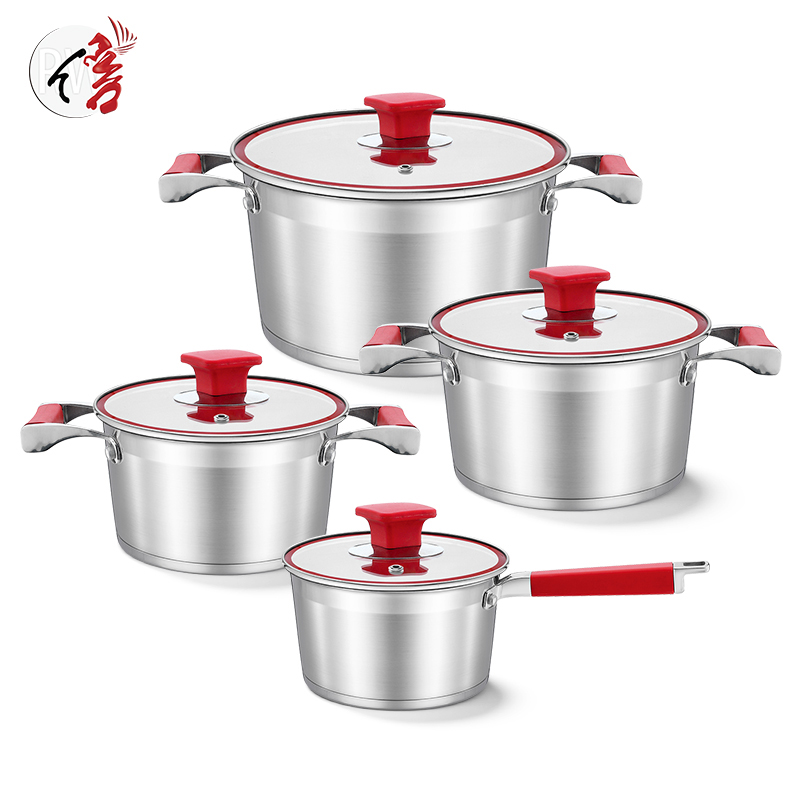 Realwin 8pcs stainless steel cookware set