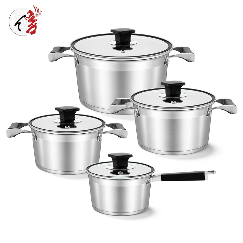 Realwin 8pcs stainless steel cookware set