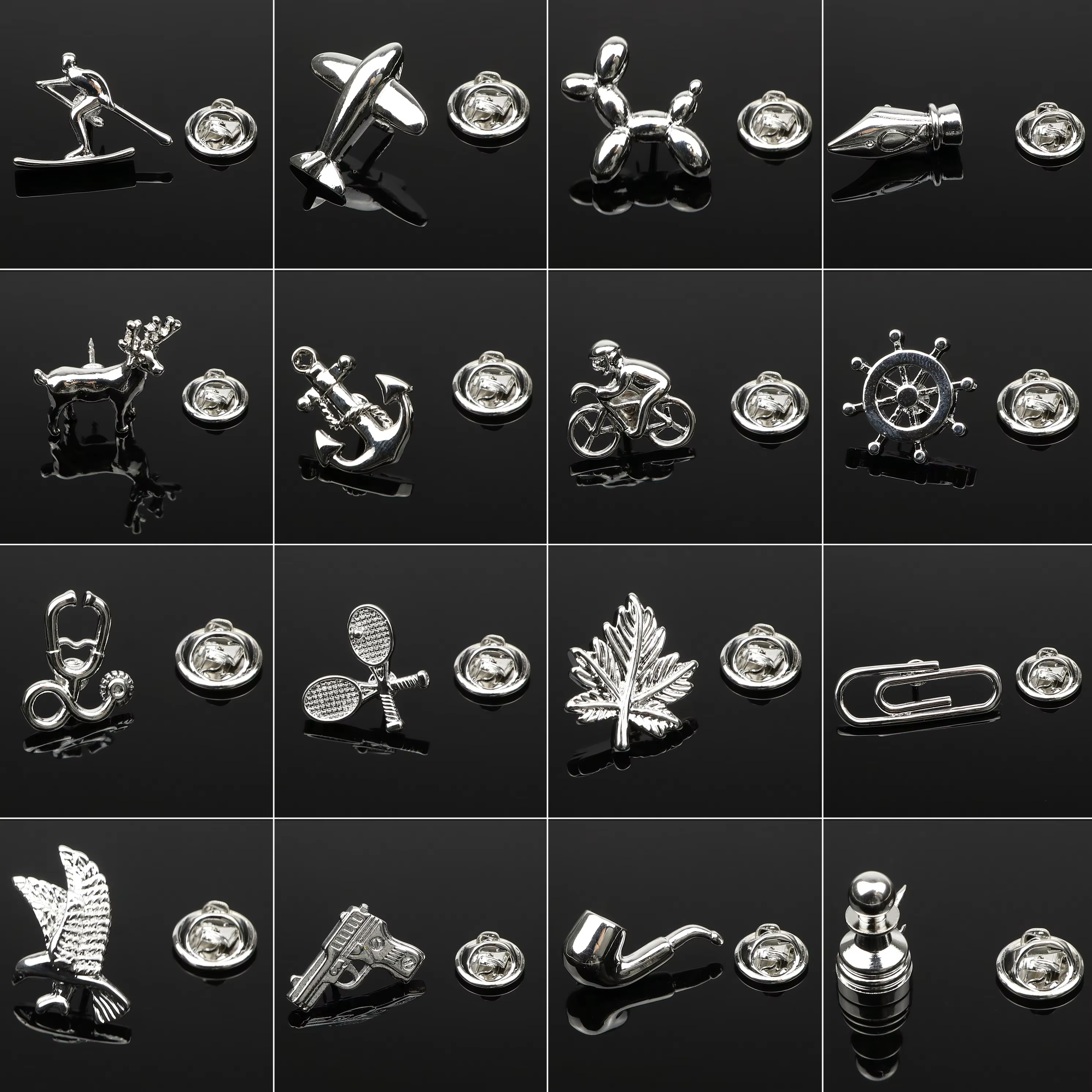Custom Suit Accessories Brooch for Men's Formal Blazers & Tuxedos