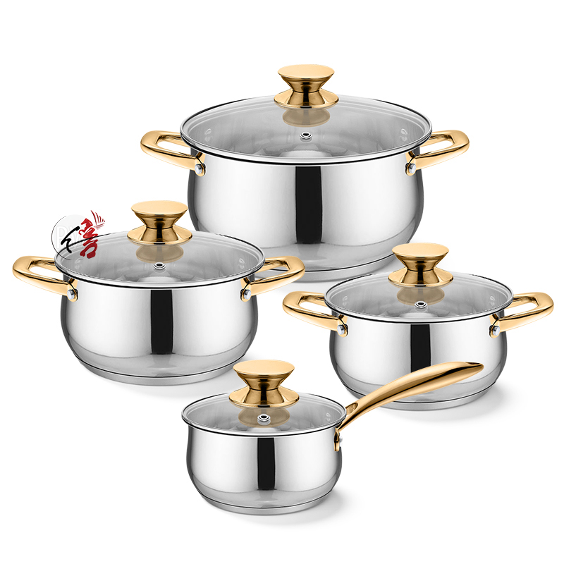 Realwin 8pcs stainless steel cookware set