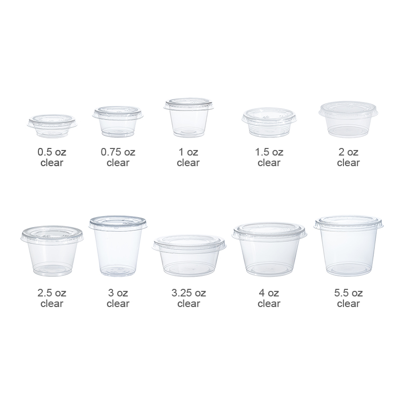 SKYDEAR disposable plastic sauce cups/portion cups
