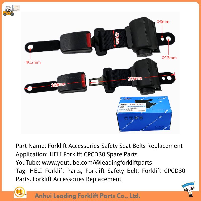 Heli Forklift Accessories Safety Seat Belts Replacement For Forklift CPCD30