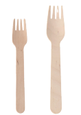 Disposable wooden fork