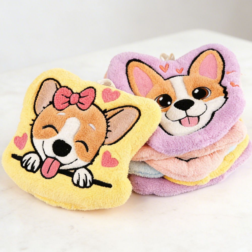 Wholesale Custom Cartoon Coral Fleece Hand Towels