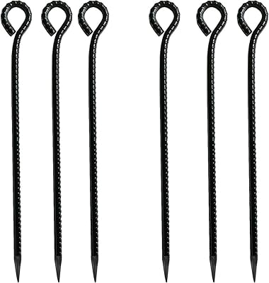 Heavy-duty Rebar Stakes,Baking Painting Coated Metal Ground Anchors for consttruction and outdoor