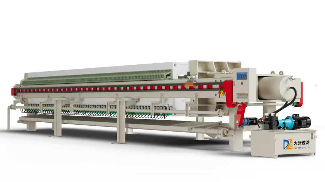 Program-controlled automatic high-pressure diaphragm pressing and filtering machine