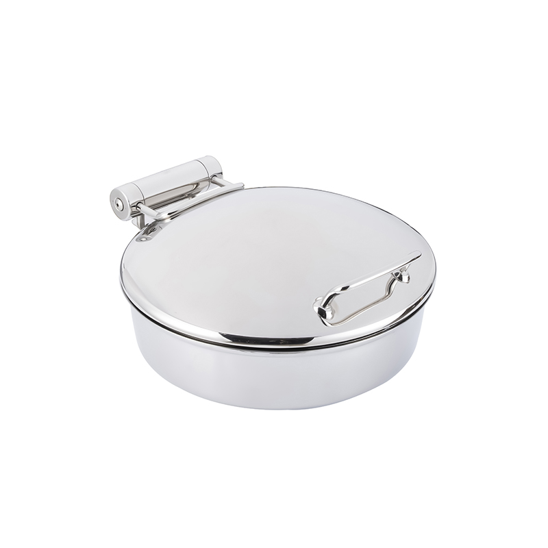 4l Damped Hinge Mini Round Induction Chafing Dish