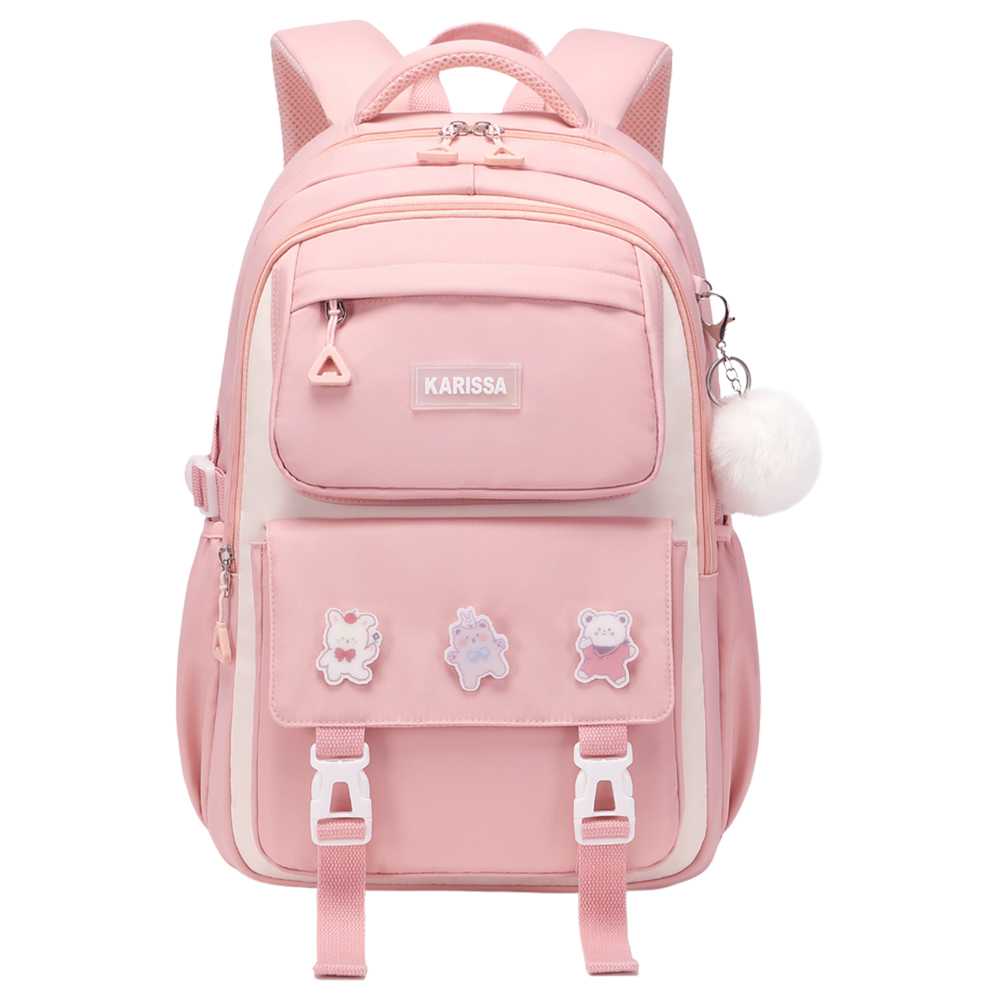Sweet style 3D load-reducing back pad for primary school students, water-resistant bag
