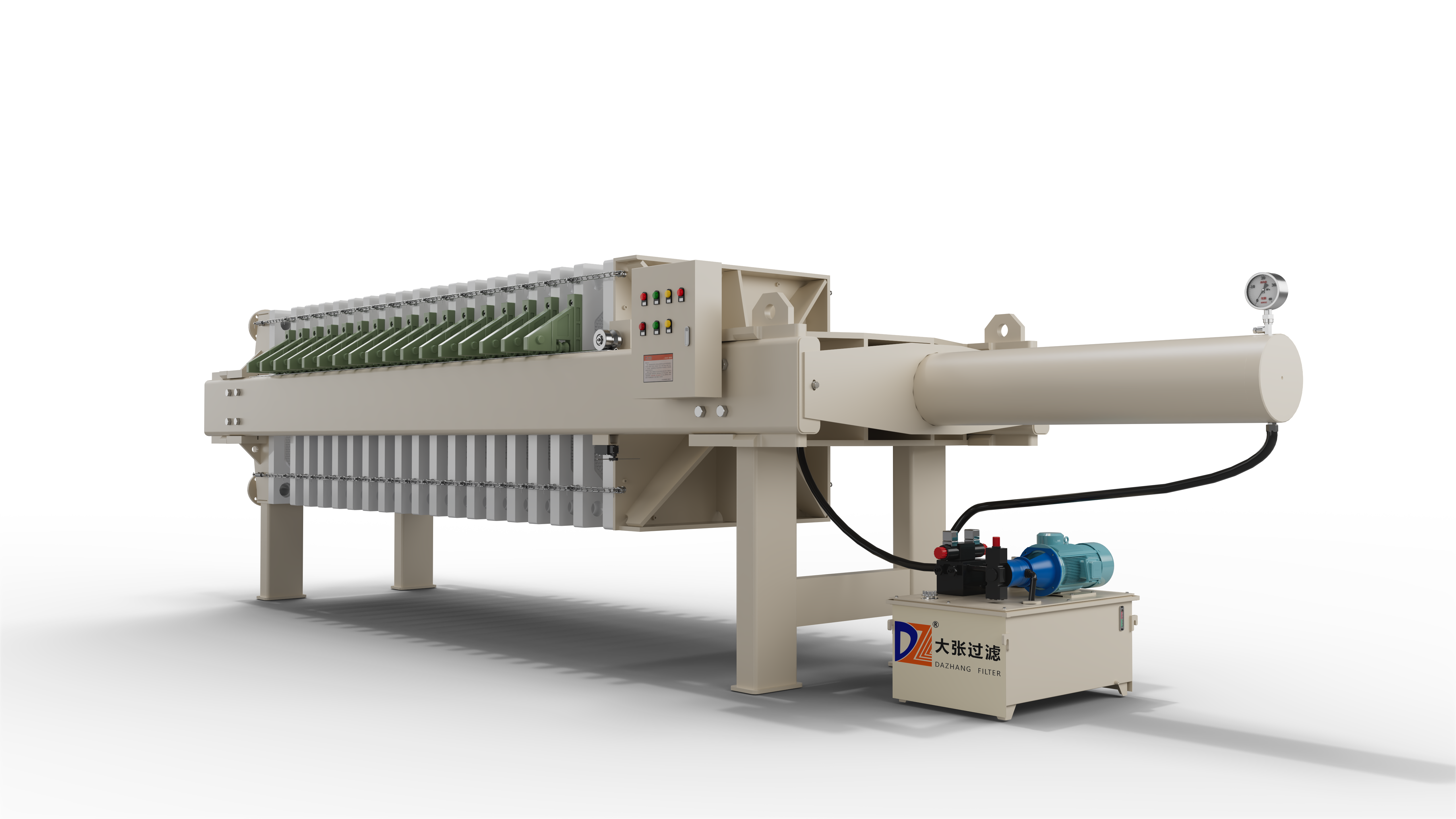 One time, the box-type filter press was opened.