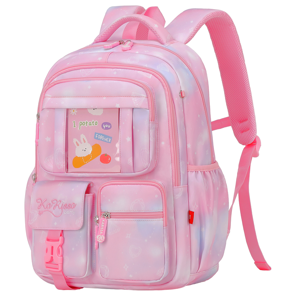 Princess-style Children's Backpack with Multiple Compartment Dividers for Organized Storage
