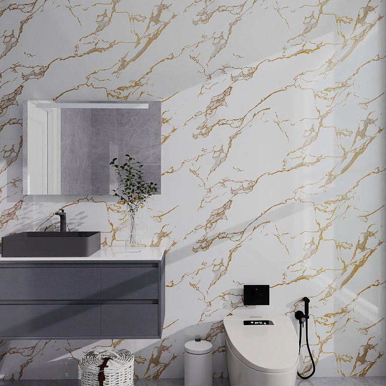 Gilding Marble Removable wallpaper