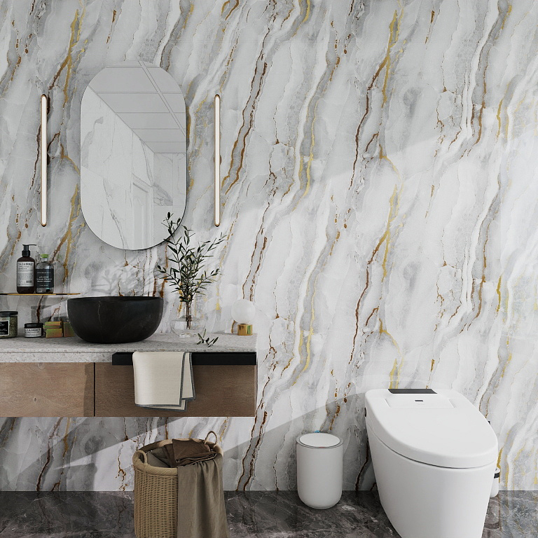 Gilding Marble Removable wallpaper