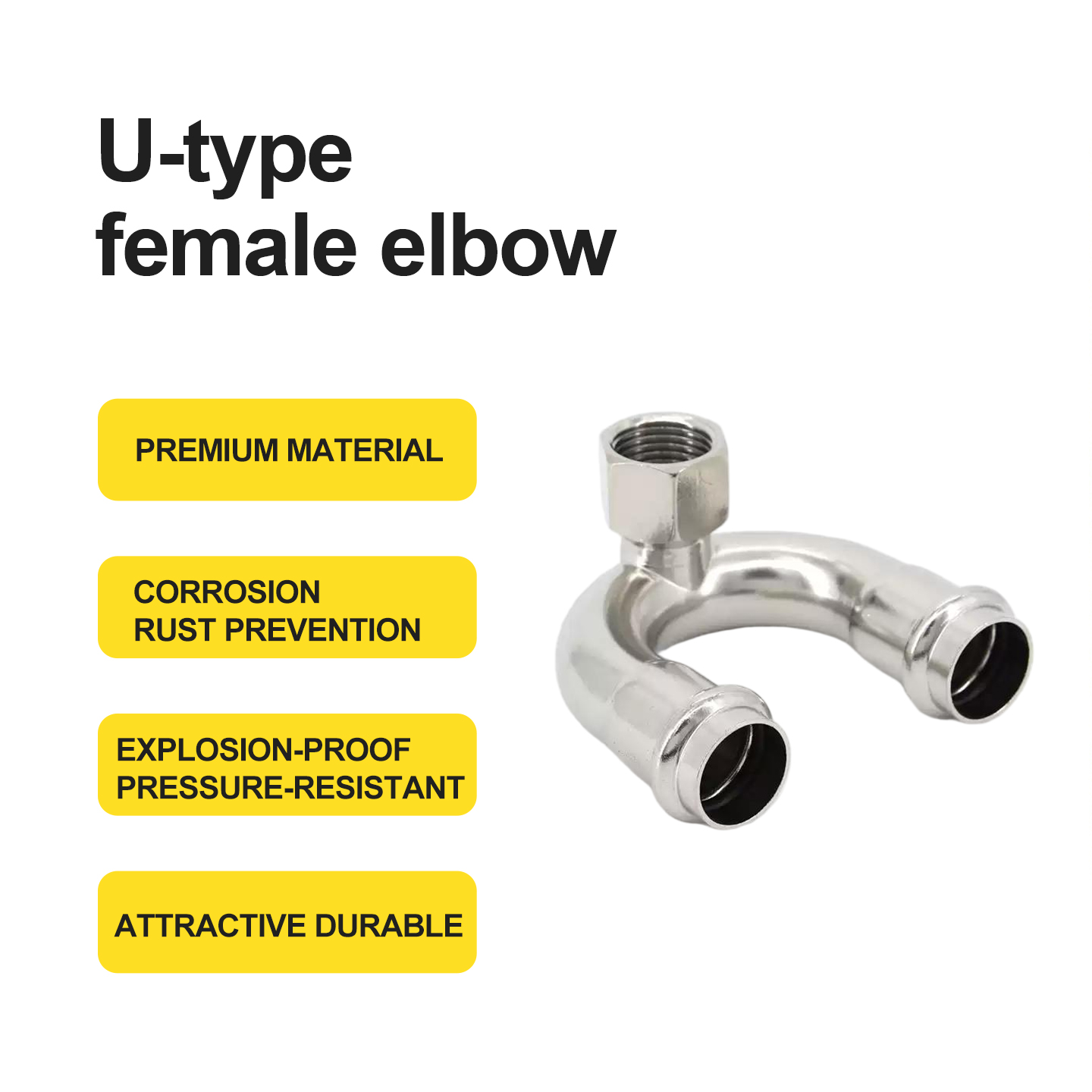 U-type female elbow