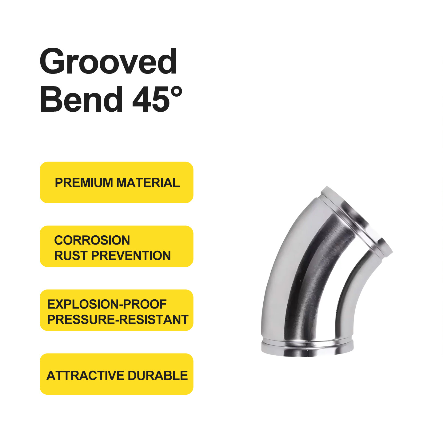 Grooved 45° Elbow