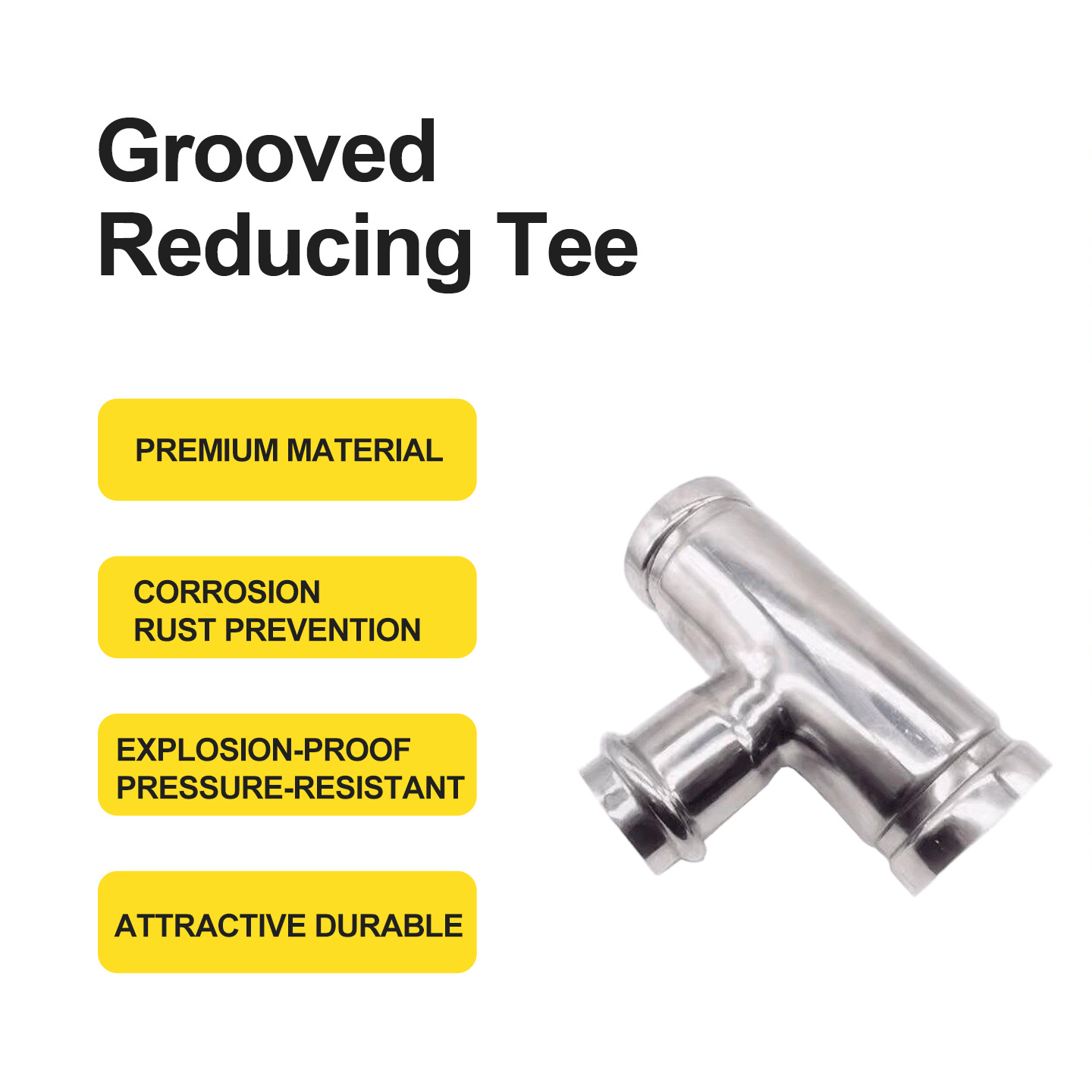 Grooved Press Reducing Tee