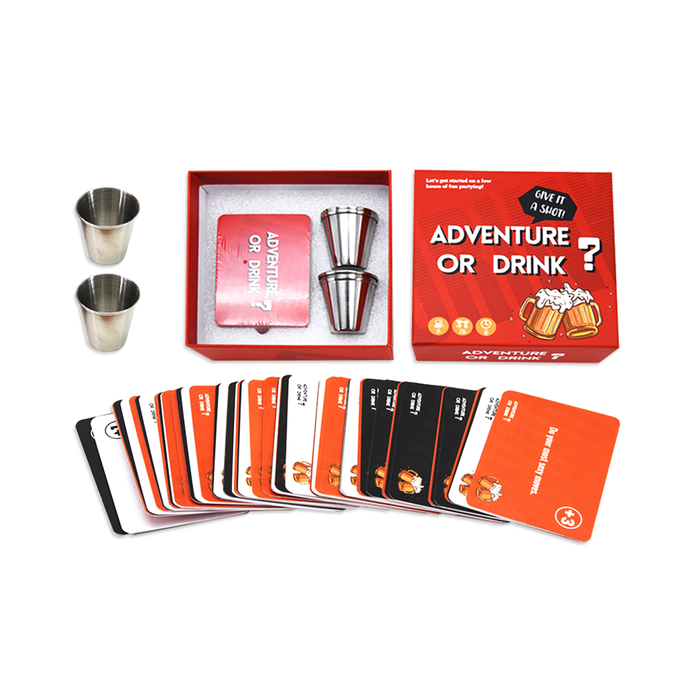 Drinking Games Custom Designed High Quality Paper Card Games Gift Customized Box Play Fun Packing