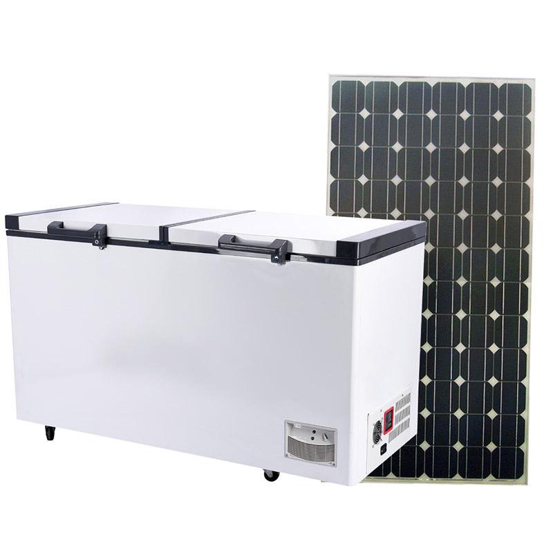 DC 12V/24V 798L Solar Horizontal Chest Freezer DC/AC Commercial Household | OEM/ODM/SKD/CKD PAYGO
