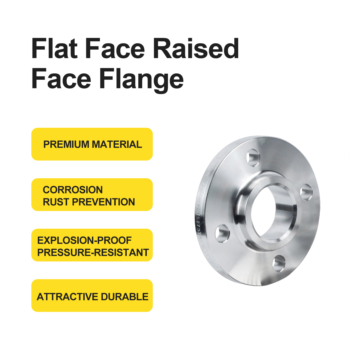 Flat face raised face flange