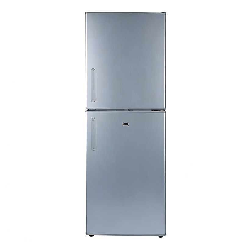Double Door 198L Solar Refrigerator Freezer for Home & Commercial Use, Factory OEM/ODM/SKD/CKD PAYGO