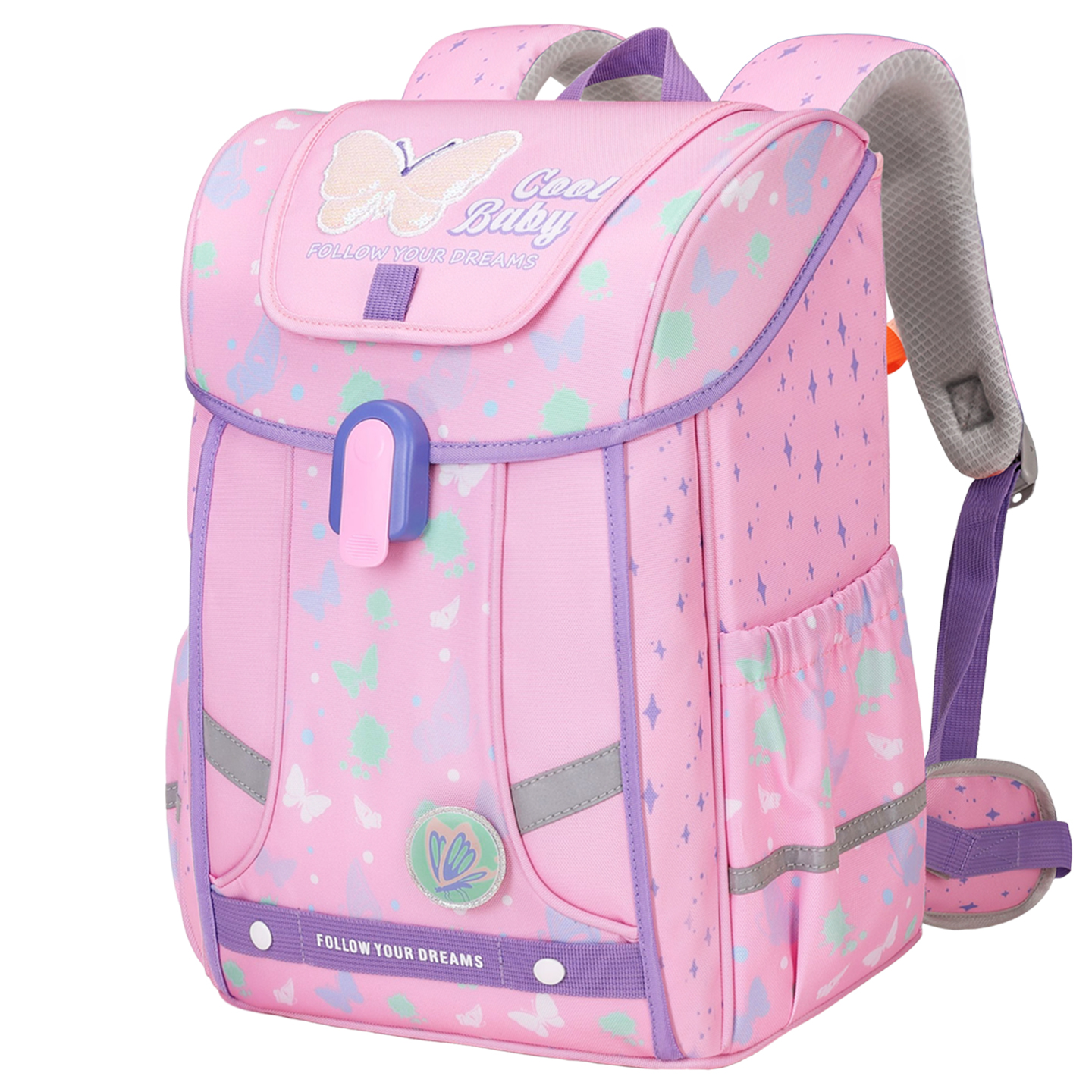 15Y Craftsmanship Patented Coolbaby 9-Point Support 360° Pressure Relief School Backpack for Kids