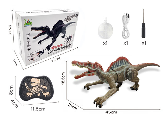 2.4G Remote Control Spraying Brown Back Dragon